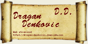 Dragan Denković vizit kartica